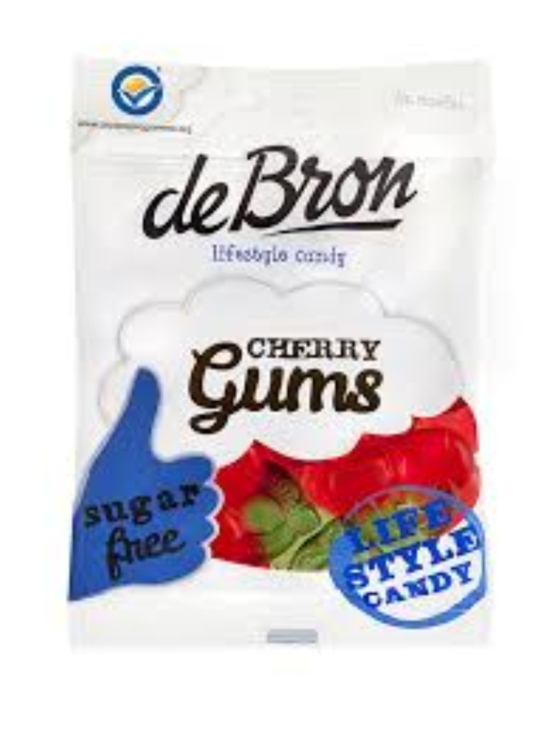 DEBRON CHERRY GUMS S/FREE 90G
